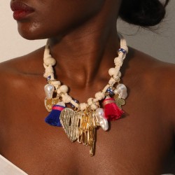original love tassel pendant necklace  day lady necklace