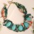 andmade imulated urquoise oho ecklace