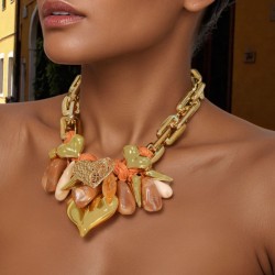 original imitate stone love pendant necklace  fashion lady clavicle chain