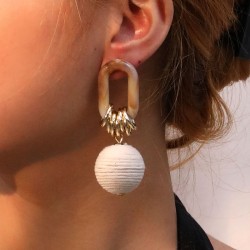 original handmade twining Round earrings woman  brief fashion lady Earring