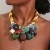 original fashion style buttons pendant necklace  head fashion