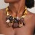 original fashion style buttons pendant necklace  head fashion