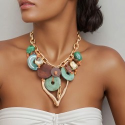 original handmade production exaggerating hollow big love pendant necklace