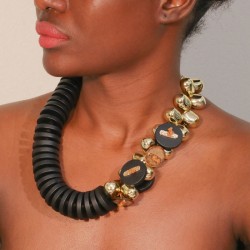 original natural Coir necklace  handmade production fashion lady exaggerating ..