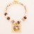 original handmade beads more necklace   geometry square pendant necklace