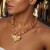 original handmade beads Acrylic love necklace