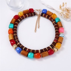 occidental style retro trend Nation exotic wind Double layer necklace leisure ..