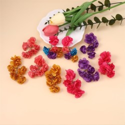 summer wind color flowers lady earring exaggerating fashion personality style ..