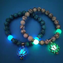 turquoise Beads occidental style lotus  beads bracelet
