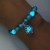 turquoise Beads occidental style lotus  beads bracelet