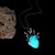 Alloy night-luminous pendant Halloween collocation necklace