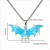 occidental style Halloween black bat shirt pendant  head day necklace