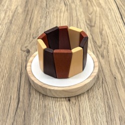 Bohemia retro geometry color elasticity bangle man woman style bracelet wood