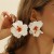 style Acrylic petal handmade flower exaggerating atmospheric woman earrings