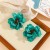 style Acrylic petal handmade flower exaggerating atmospheric woman earrings