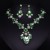 occidental style exaggerating fashion all-Purpose drop gem necklace earrings set woman bride banquet