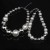 occidental style color Pearl Double layer belt necklace  wind exaggerating samll clavicle chain woman