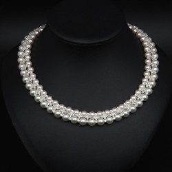 star same style occidental style Pearl necklace fashion woman all-Purpose Rhin..