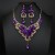 occidental style exaggerating crystal gem necklace earrings set bride banquet woman occidental style exaggerating crystal gem necklace earrings set bride banquet woman