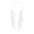 occidental style  exaggerating long tassel opening Collar imitate Pearl chain necklace