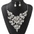 occidental style exaggerating retro necklace earrings set woman luxurious crystal banquet clavicle chain