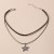 occidental style new star pendant necklace brief multilayer clavicle chain