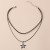 occidental style new star pendant necklace brief multilayer clavicle chain
