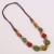 W creative retro ethnic style handmade weave clavicle chain all-Purpose ceramic necklace