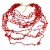 personality color multilayer resin color beads handmade necklace woman
