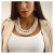 occidental style  Pearl fashion exaggerating lady Pearl clavicle multilayer necklace