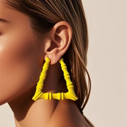 occidental style exaggerating fashion brief personality plastic trend earrings E..