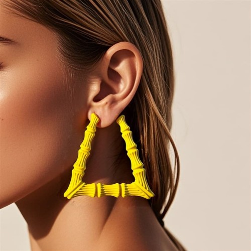 occidental style exaggerating fashion brief personality plastic trend earrings Earring woman hoo earrings F