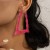 occidental style exaggerating fashion brief personality plastic trend earrings Earring woman hoo earrings F