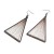 occidental style geometry personality triangle earrings Cloth woolen tassel color handmade weave earrings earringF