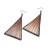 occidental style geometry personality triangle earrings Cloth woolen tassel color handmade weave earrings earringF
