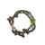 occidental style exaggerating handmade weave resin multilayer big flowers necklace woman summer beach style