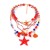 fashion personality trend wind handmade beads Alloy starfish Shells multilayer lady necklace