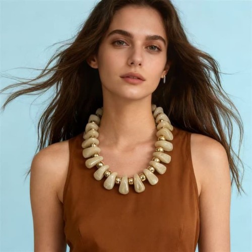 occidental style leisure fashion high personality all-Purpose geometry trend beads necklace day occidental style leisure fashion high personality all-Purpose geometry trend beads necklace day