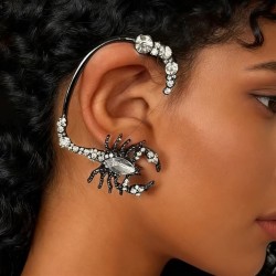 occidental style black Halloween brief fully-jewelled Alloy animal ear stud wo..