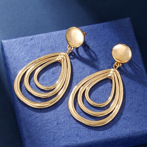 environmental] occidental style wind drop pendant Ear clip woman fashion creative earrings