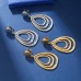 environmental] occidental style wind drop pendant Ear clip woman fashion creative earrings