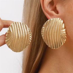 E brief earrings  personality geometry Stripe all-Purpose Earring ear stud