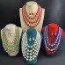 occidental style fashion temperament elegant multilayer imitate Pearl woman necklace fashion high set