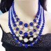 occidental style fashion temperament elegant multilayer imitate Pearl woman necklace fashion high set