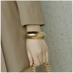 occidental style fashion width surface bangle high exaggerating geometry wind ..