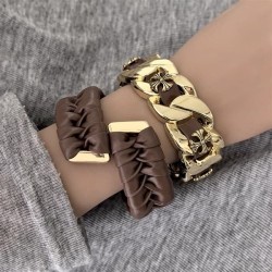 punk wind Irregular width surface bangle trend personality fashion exaggeratin..