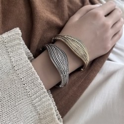 retro trend width surface bangle fashion exaggerating samll temperament atmosp..