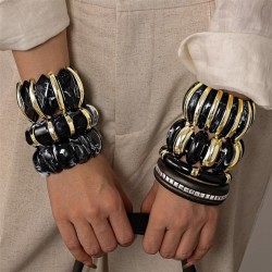 new medium square Wood bangle high occidental style fashion all-Purpose