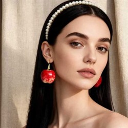samll personality trend creative imitate fruits big Earring woman