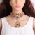 occidental style  exaggerating fashion fully-jewelled necklace  geometry pendant necklace  woman